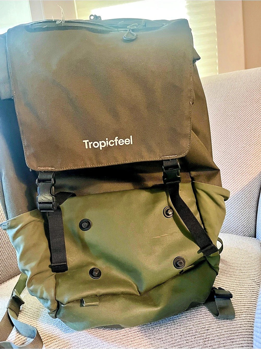 Tropicfeel Shell Backpack Travel Bag Green & Gray